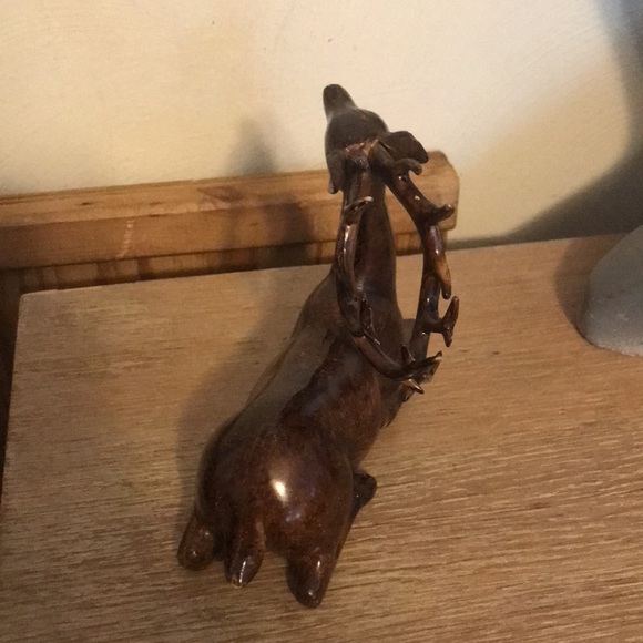 Vintage Wood Deer Figure - Picture 4 of 9
